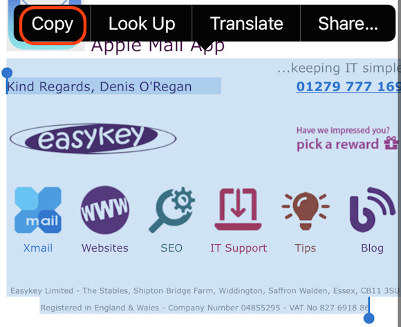 outlook copy signature