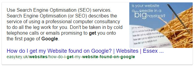 An example of a Featured Snippet in Google