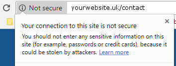 connection not secure